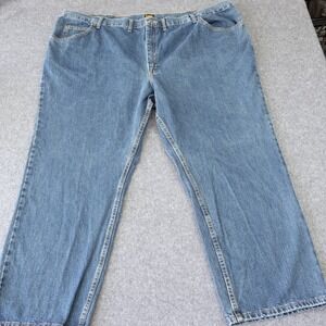 Lee Regular Fit Mens Jeans 56x30 Blue Denim Straight Leg Pants JIM-M568-005